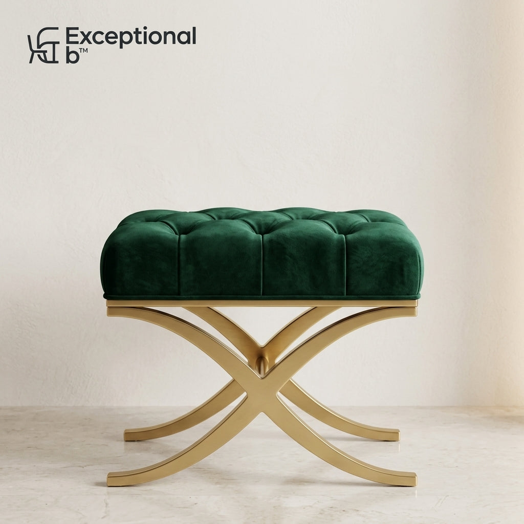 Exceptionalb™ Celestine Vanity Stool